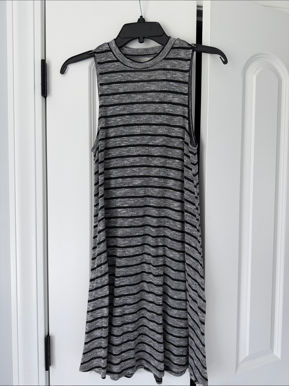 Love, Fire Sleeveless Dress- Black/Gray- Women M